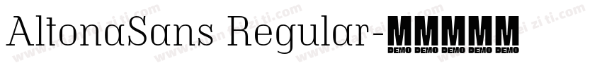 AltonaSans Regular字体转换